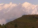 Clouds over tea plantations.